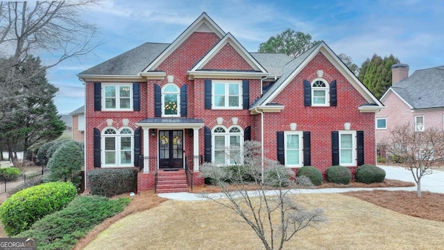 view of front facade with brick siding