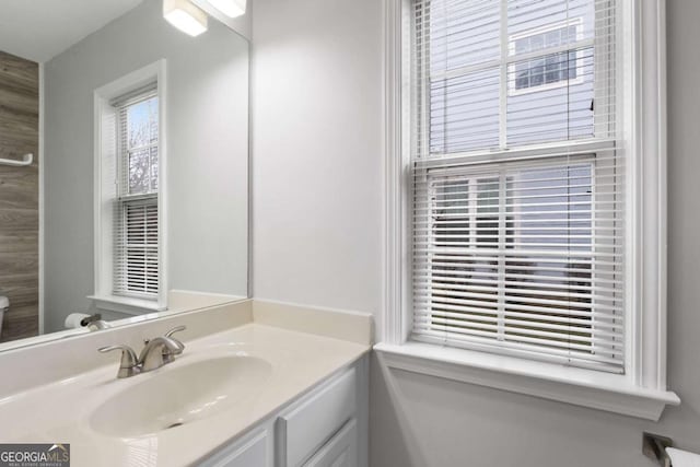 bathroom with vanity