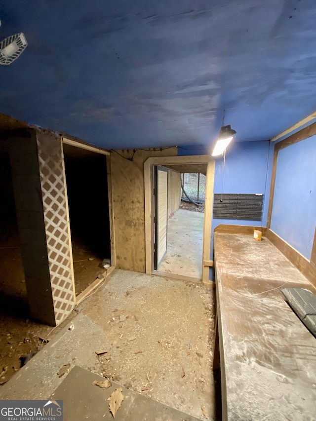 interior space featuring visible vents