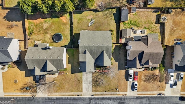 birds eye view of property featuring a residential view