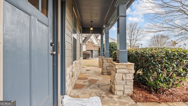 view of patio / terrace with covered porch