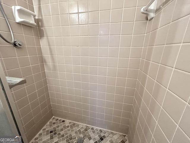 full bathroom with a tile shower