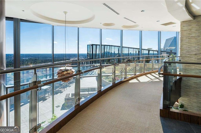 balcony featuring visible vents