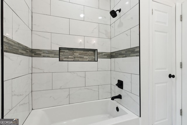 full bath featuring shower / bathing tub combination