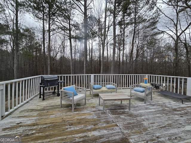 220 Joe Dr, Temple, GA 30179 - deck with grilling area