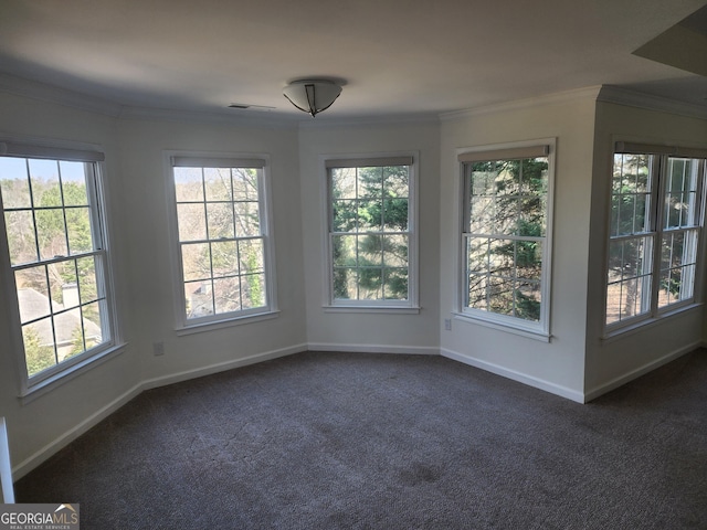 interior space featuring a healthy amount of sunlight and visible vents