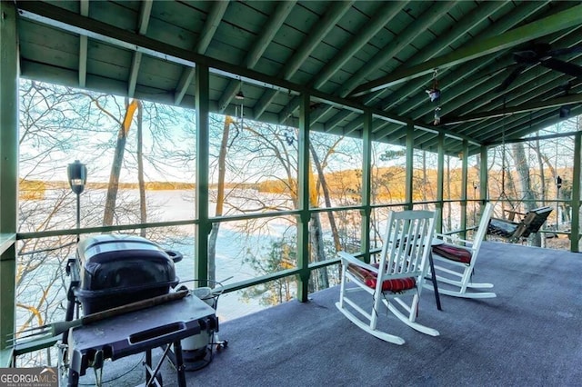 view of sunroom / solarium