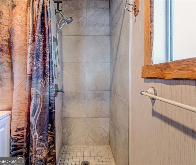 full bath with a stall shower