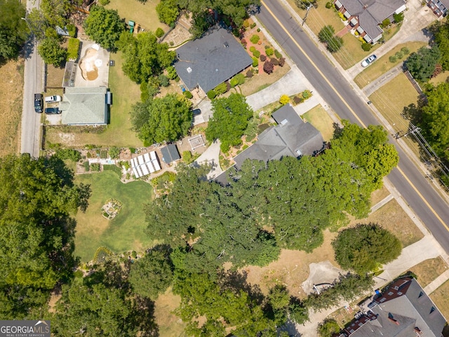 bird's eye view featuring a residential view