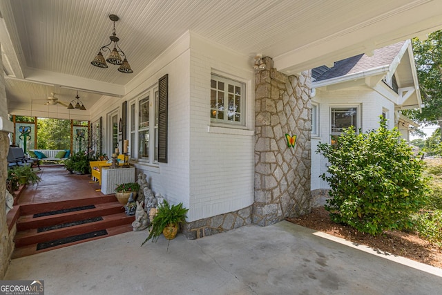 view of patio / terrace featuring covered porch