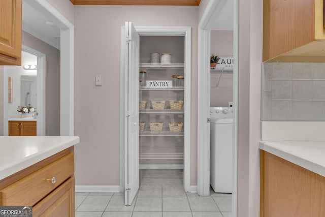 81 Bowers Rd, Moreland, GA 30259 - storage area featuring washer / dryer