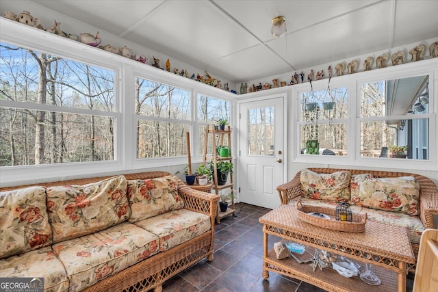 view of sunroom