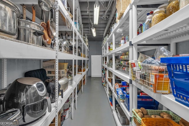 view of storage room