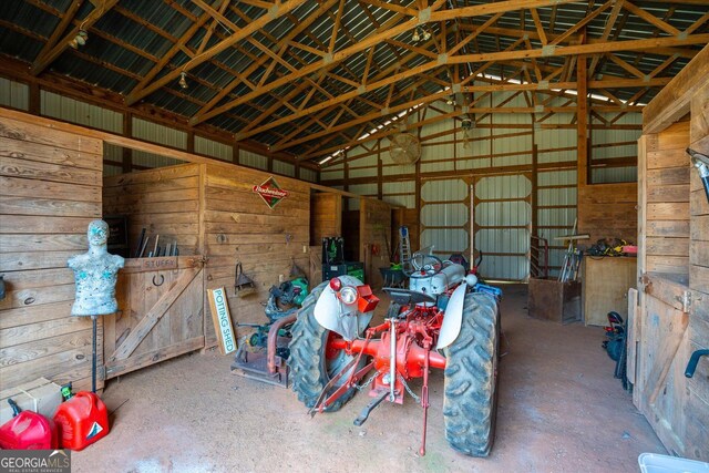 view of horse barn