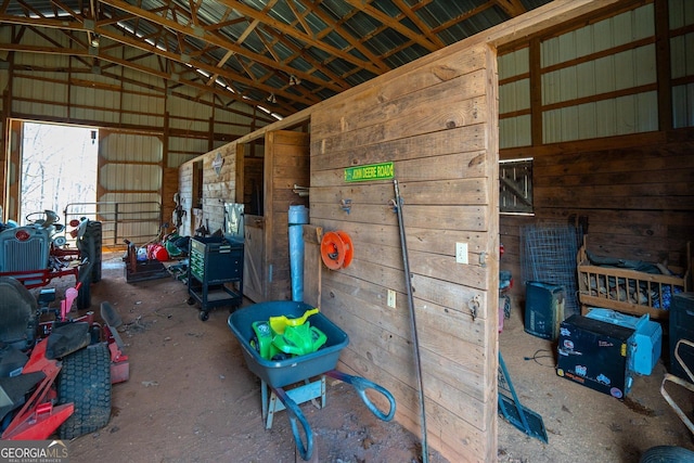 view of stable