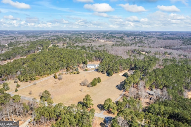 aerial view with a view of trees