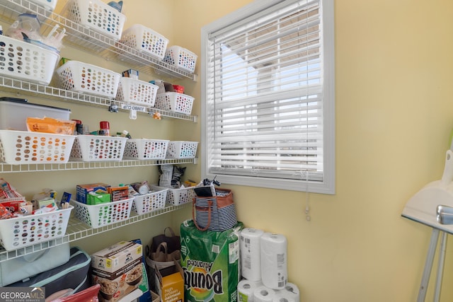 view of pantry