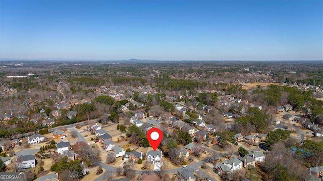 drone / aerial view featuring a residential view