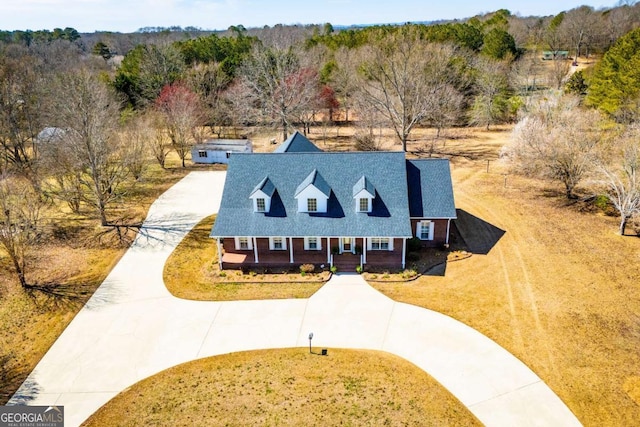 birds eye view of property