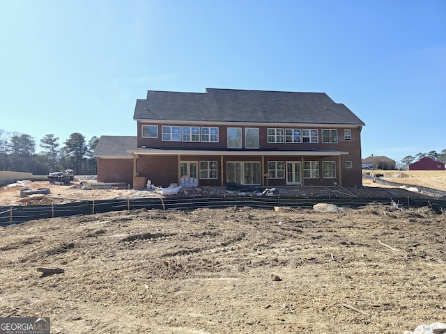 view of rear view of property