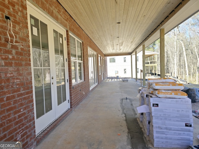 view of patio / terrace with french doors