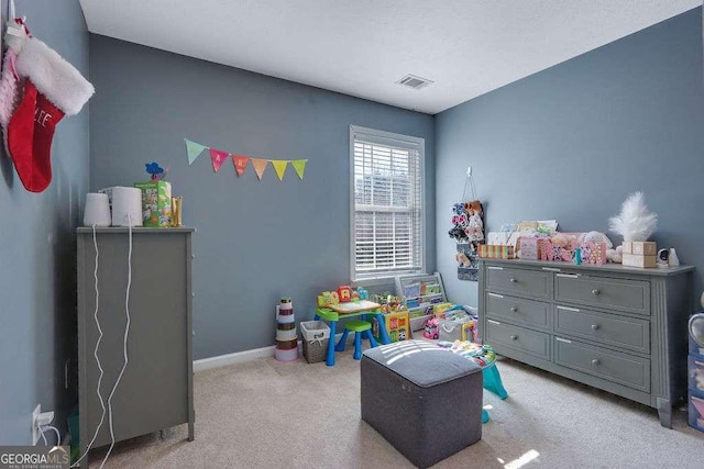 interior space featuring visible vents and baseboards