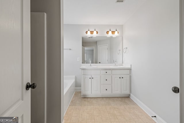 1409 Nantucket Dr, Bethlehem, GA 30620 - full bath featuring double vanity and a bathtub