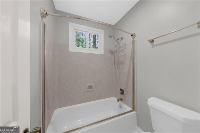 bathroom with  shower combination and toilet