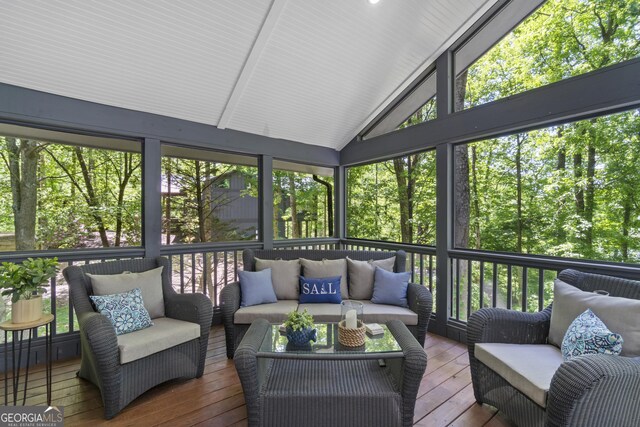 3928 Lake Ct, Gainesville, GA 30501 - sunroom / solarium with an outdoor living space