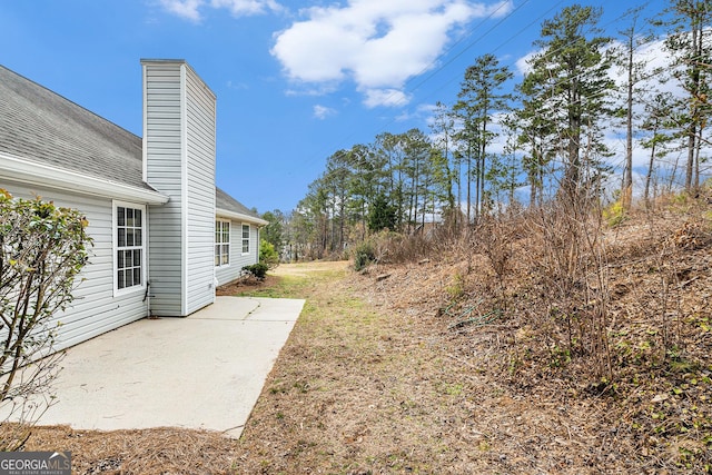 view of yard with a patio