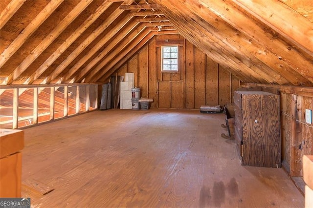 view of attic