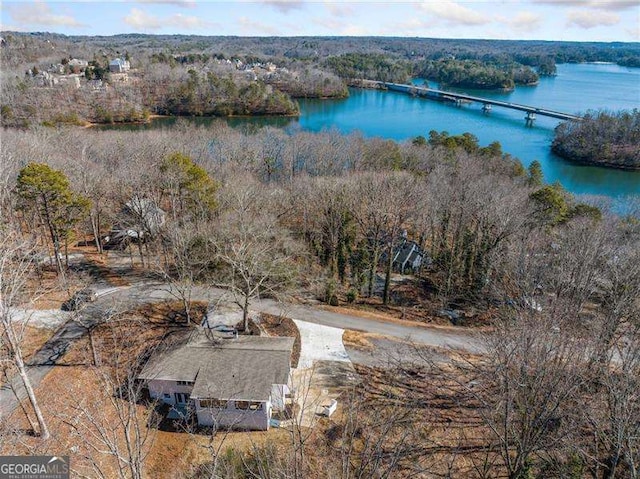 5985 Lakeside Ct, Gainesville, GA 30506 - bird's eye view of a notable bridge and a large body of water