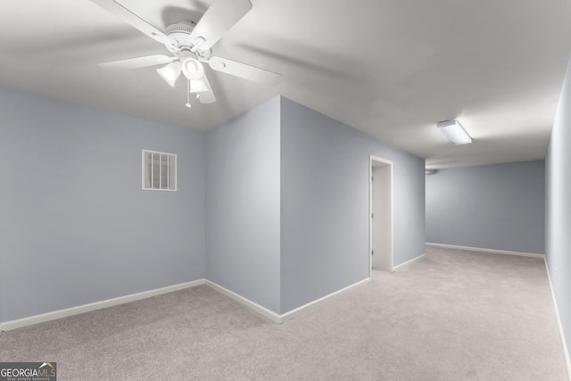 1348 Ewing Creek Dr, Dacula, GA 30019 - carpeted empty room with ceiling fan and baseboards