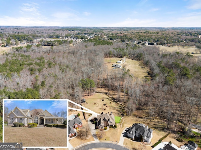 1348 Ewing Creek Dr, Dacula, GA 30019 - aerial overview of property's location featuring property parcel outlined