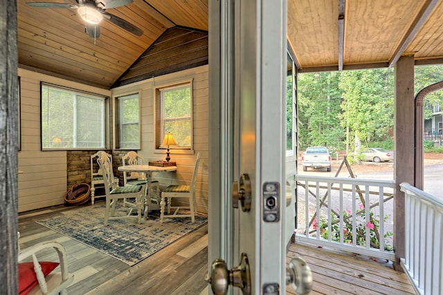 4960 Laurel Ldg, Lot Clarkesville, GA 30523 - sunroom with vaulted ceiling