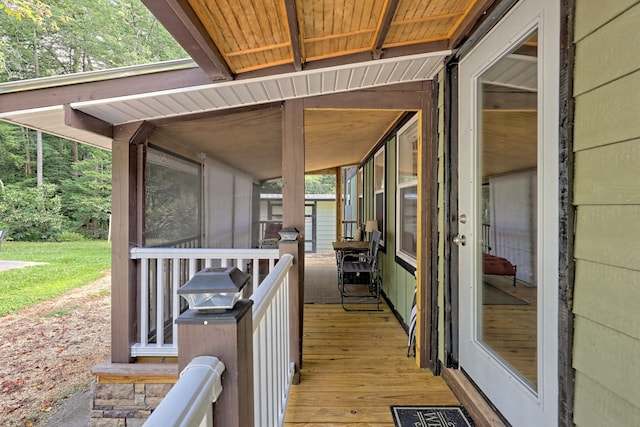 4960 Laurel Ldg, Lot Clarkesville, GA 30523 - view of wooden terrace