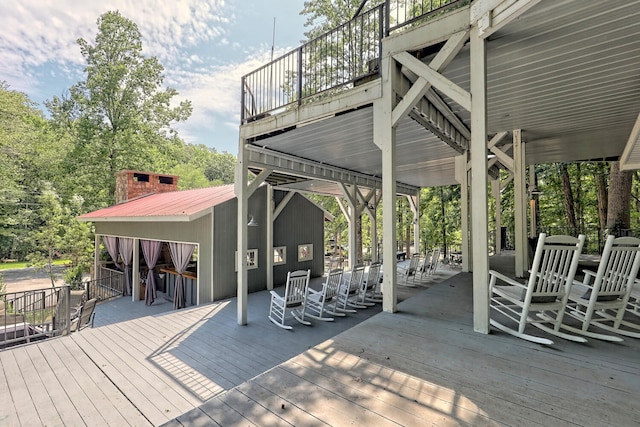 4960 Laurel Ldg, Lot Clarkesville, GA 30523 - view of wooden deck
