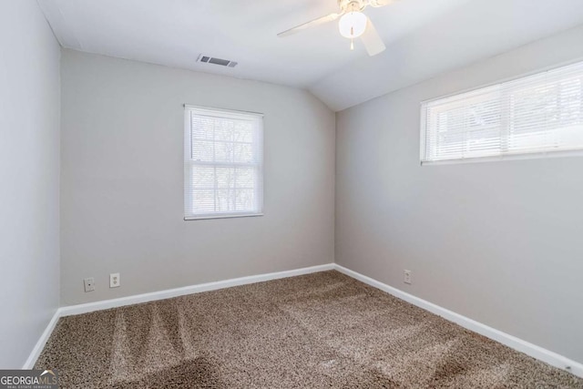 238 Howell Dr SW, Atlanta, GA 30331 - carpeted empty room featuring lofted ceiling and a ceiling fan