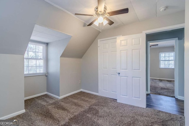 238 Howell Dr SW, Atlanta, GA 30331 - bonus room with carpet floors, a ceiling fan, and lofted ceiling