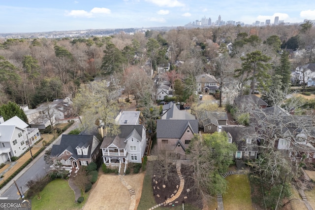 birds eye view of property featuring a residential view