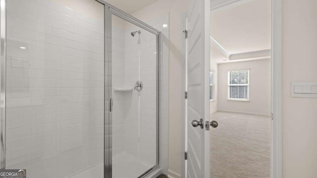 1069 Blue Juniper Cir, Loganville, GA 30052 - full bathroom with a shower stall