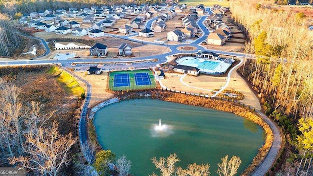 1069 Blue Juniper Cir, Loganville, GA 30052 - bird's eye view with a residential view