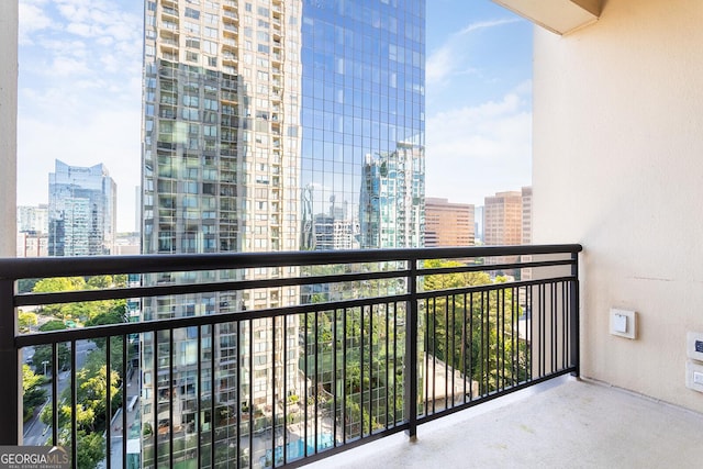 3445 Stratford Rd NE Unit 1605, Atlanta, GA 30326 - balcony featuring a view of city
