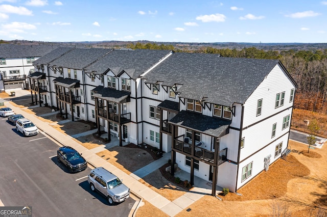 bird's eye view with a residential view