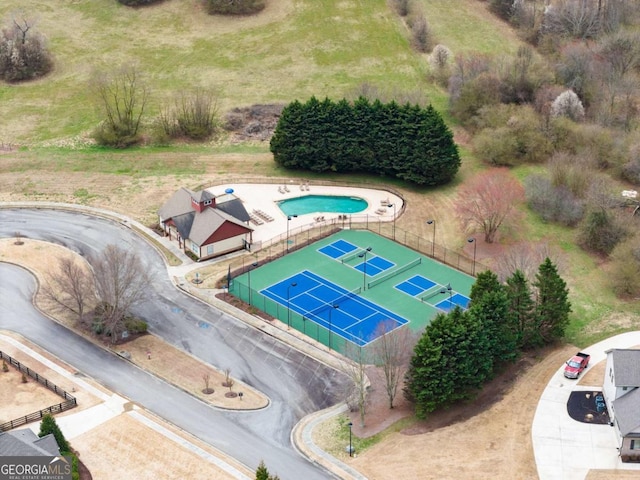 birds eye view of property