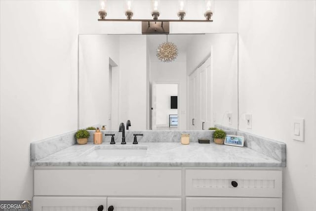 bathroom with vanity