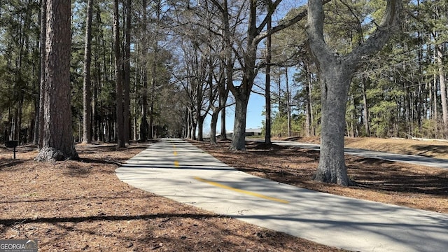 view of road