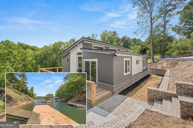 6564 Bermuda Ln, Flowery Branch, GA 30542 - rear view of property featuring a water view