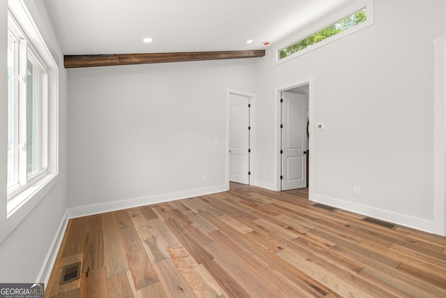 6564 Bermuda Ln, Flowery Branch, GA 30542 - empty room featuring light wood-type flooring, baseboards, and recessed lighting