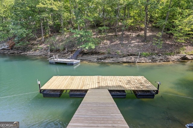 6564 Bermuda Ln, Flowery Branch, GA 30542 - dock featuring a water view